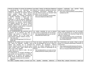 Material, recurso y medio didactico | DOCX | Education industry ...