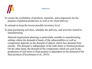 Material requirement planning | PPT