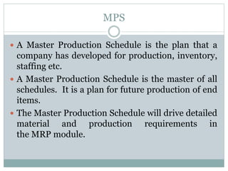 Material requirement planning and its importance om | PPSX
