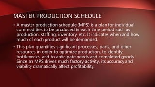 Material Requirement Planning (mrp) | PPTX