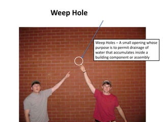 WaterproofingWaterproofing- Installed to prevent the passage of water through the CMU into the basement or crawlspace.-Liquid Membrane Applied.