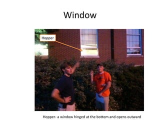 Single Hung Only one half of the set in window is free to move 