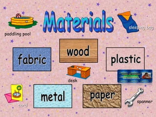 MATERIALS (made from plants and animals) | PPT