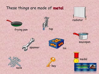 MATERIALS (made from plants and animals) | PPT