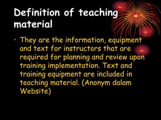 Material Development Definition Materials development | PPT