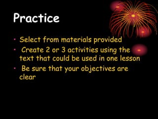 Materialization Exercise materials-development iv sem M.A ENG - Copy.ppt