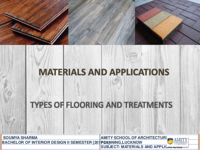 Flooring Treatments Materials And Applications