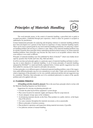 Material Handling Process Pdf Materials handling | PDF