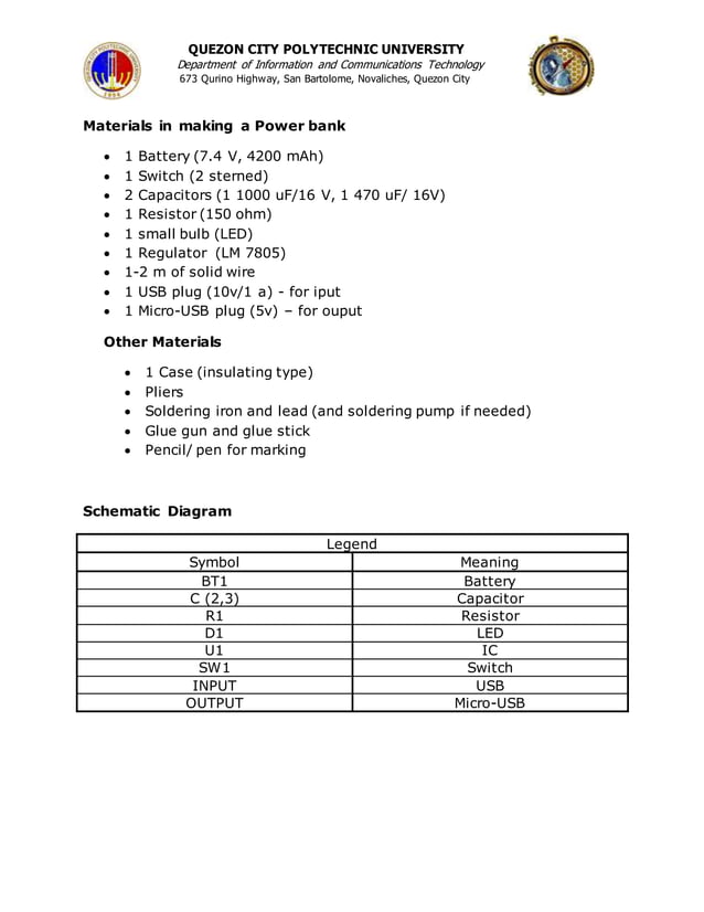 Materials inmakingapowerbank PDF