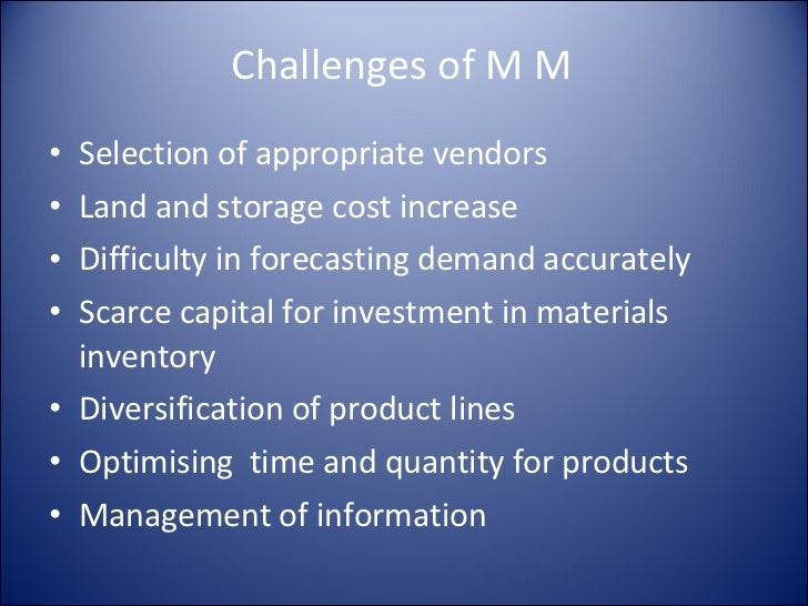 Materials Management