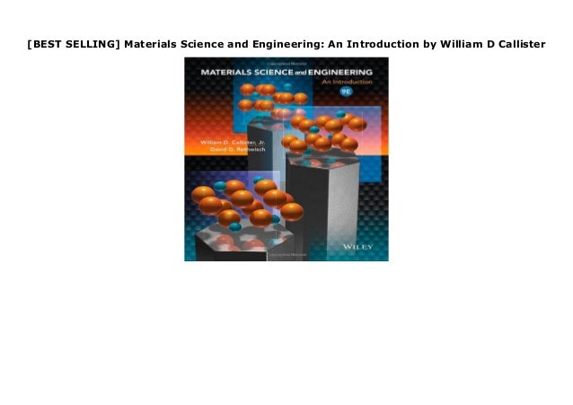 [BEST SELLING] Materials Science and Engineering: An Introduction by