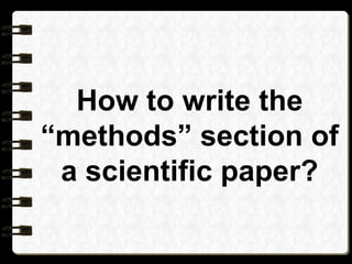 PARTS OF RESERACH: MATERIALS AND METHODS.pptx