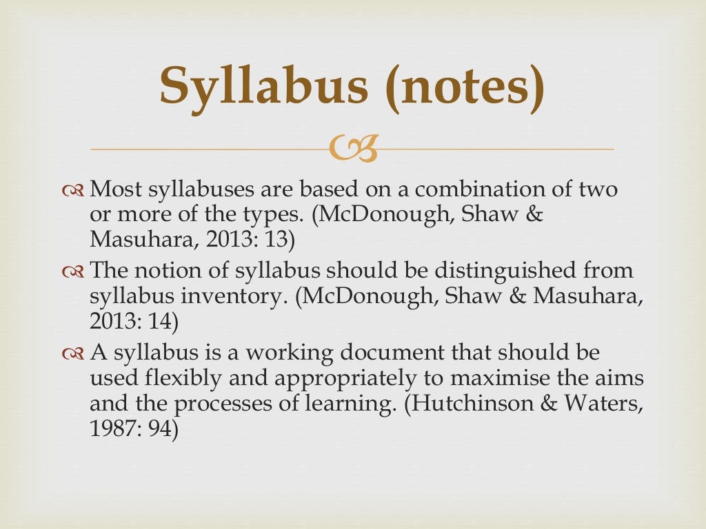 Materials and methods presentation