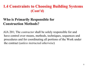 Materials and methods of construction | PPT