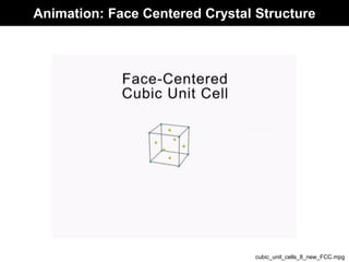 Animation: Face Centered Crystal Structure
cubic_unit_cells_8_new_FCC.mpg
 