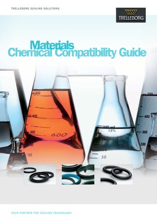 TRELLEBORG SEALING SOLUTIONS
YOUR PARTNER FOR SEALING TECHNOLOGY
Materials
Chemical Compatibility Guide
 