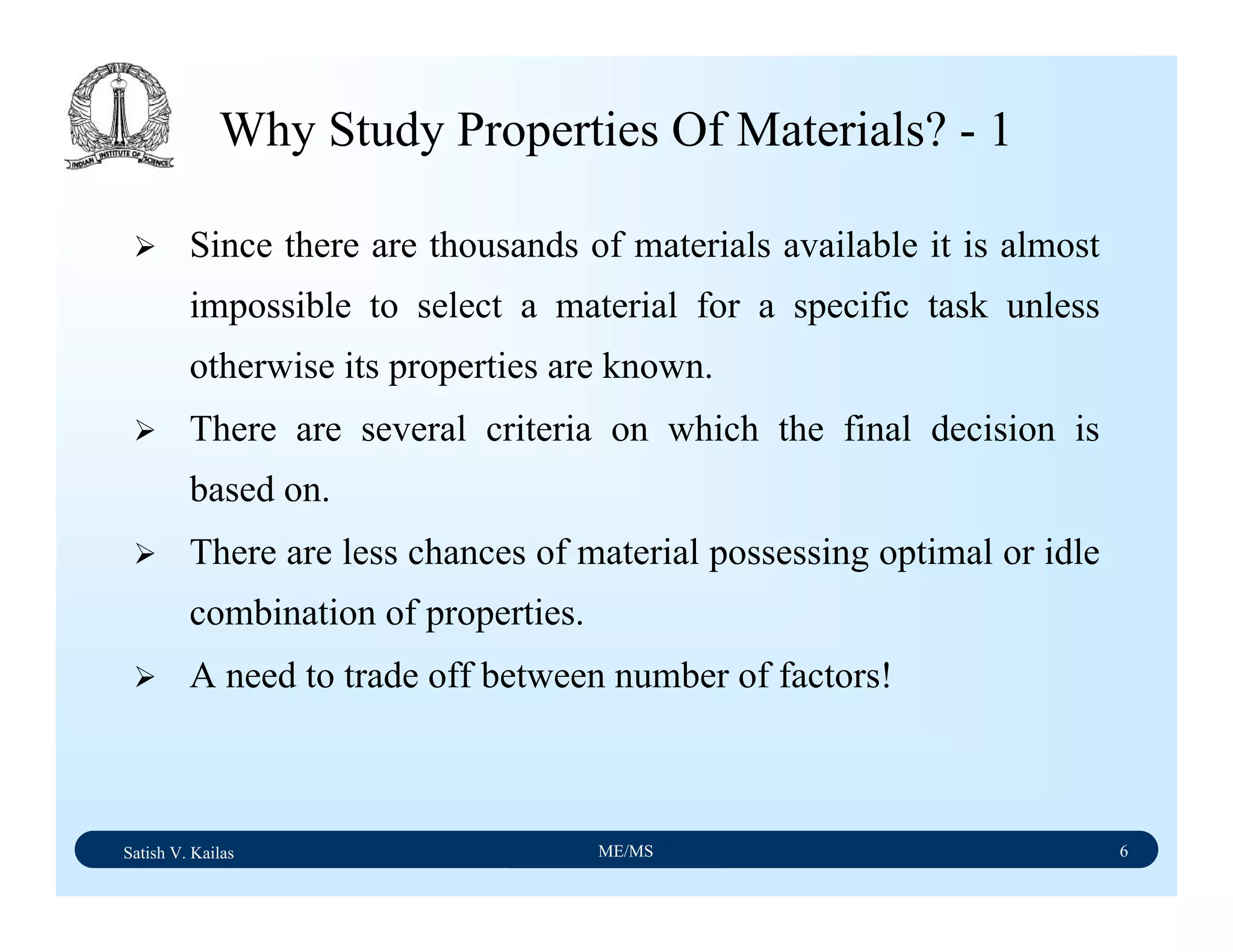 Material science notes | PDF | Chemistry | Science
