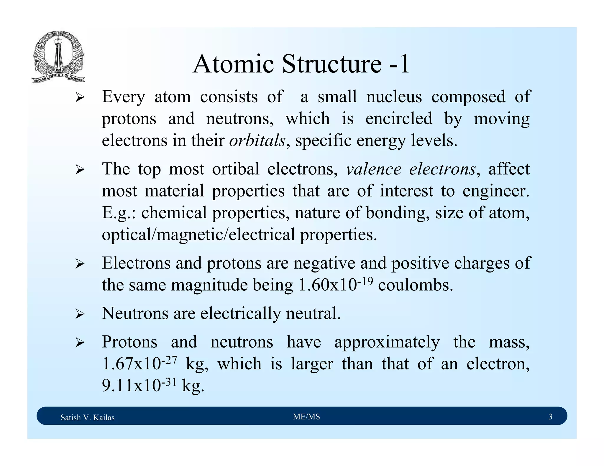 Material science notes | PDF | Chemistry | Science