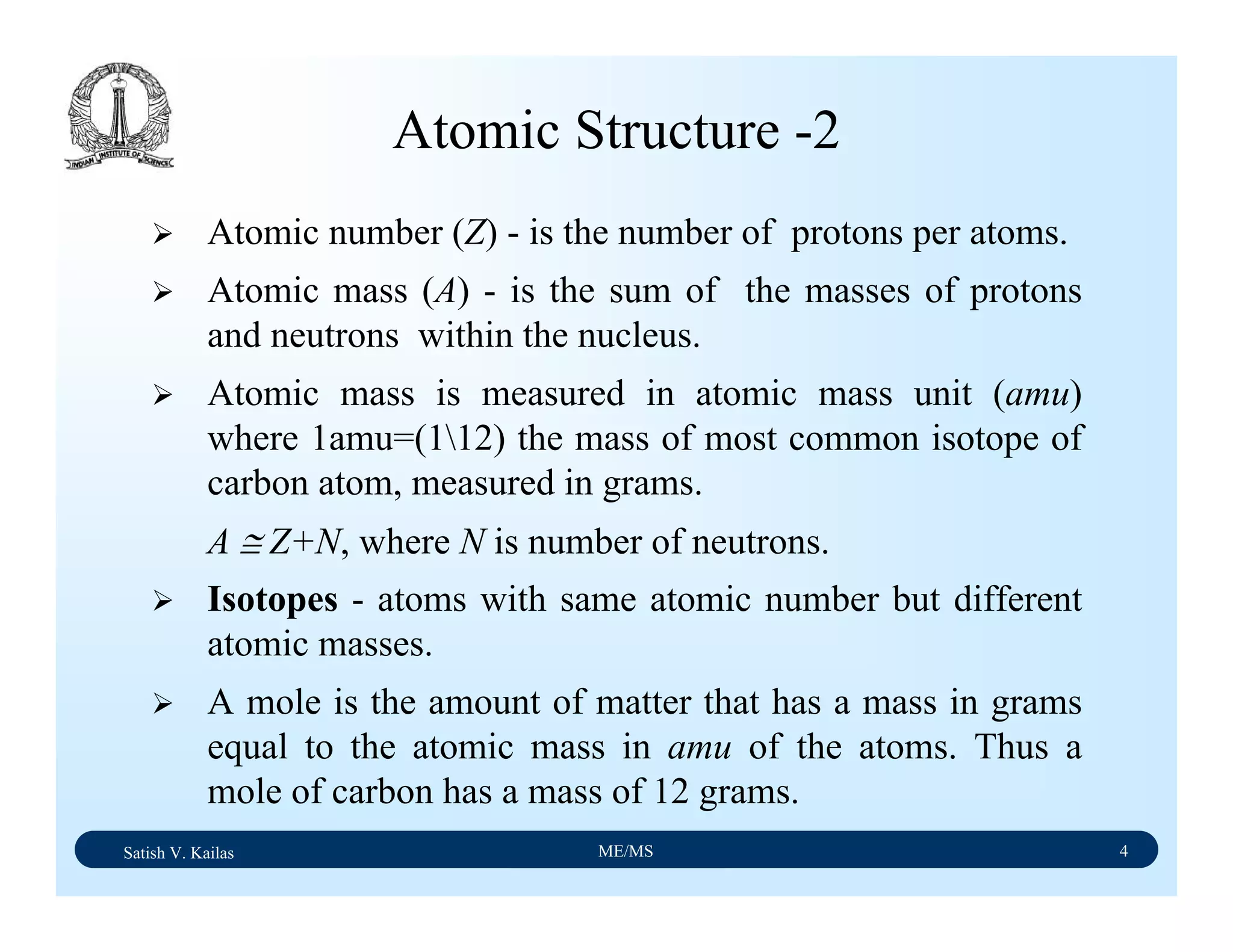 Material science notes | PDF | Chemistry | Science