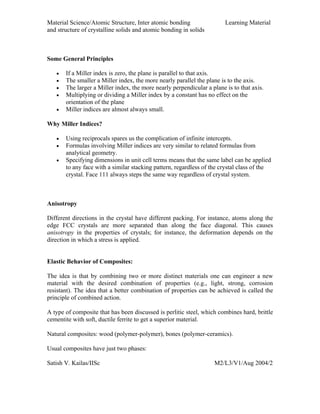 Material science notes | PDF