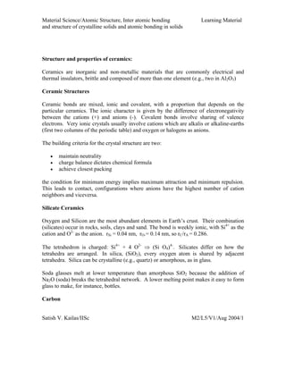 Material science notes | PDF