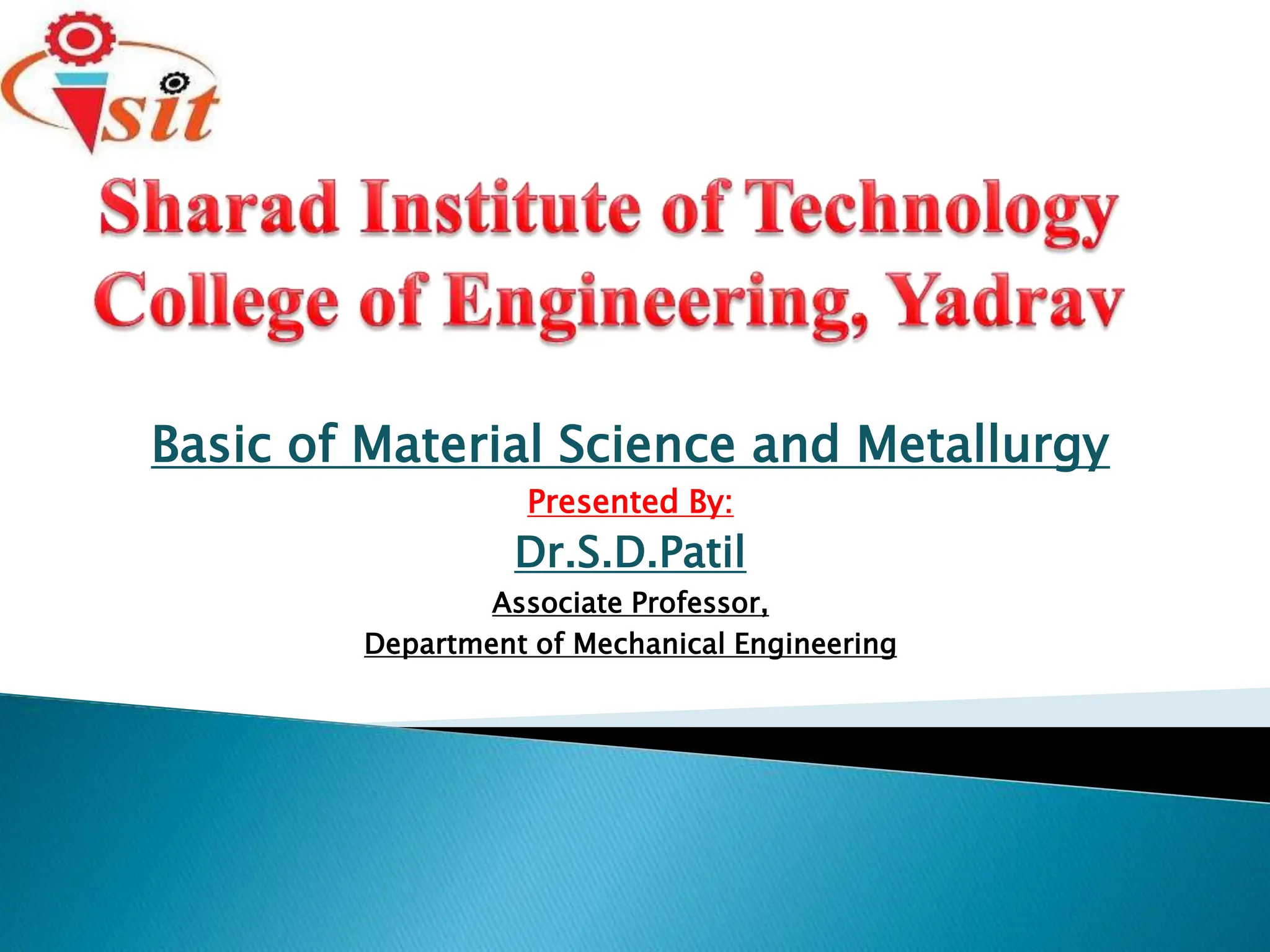 Material science and Metallurgy Lecture 1.pptx