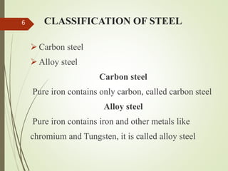 Steel Description Material science ppt | PPTX