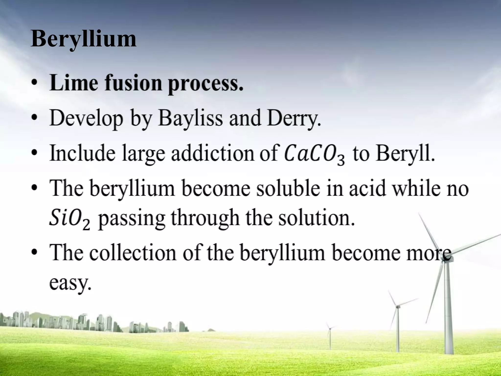 Beryllium
 