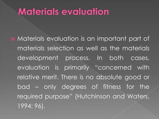 Materials design | PPTX