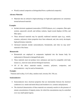 Materials Engineering Lecture Notes | PDF