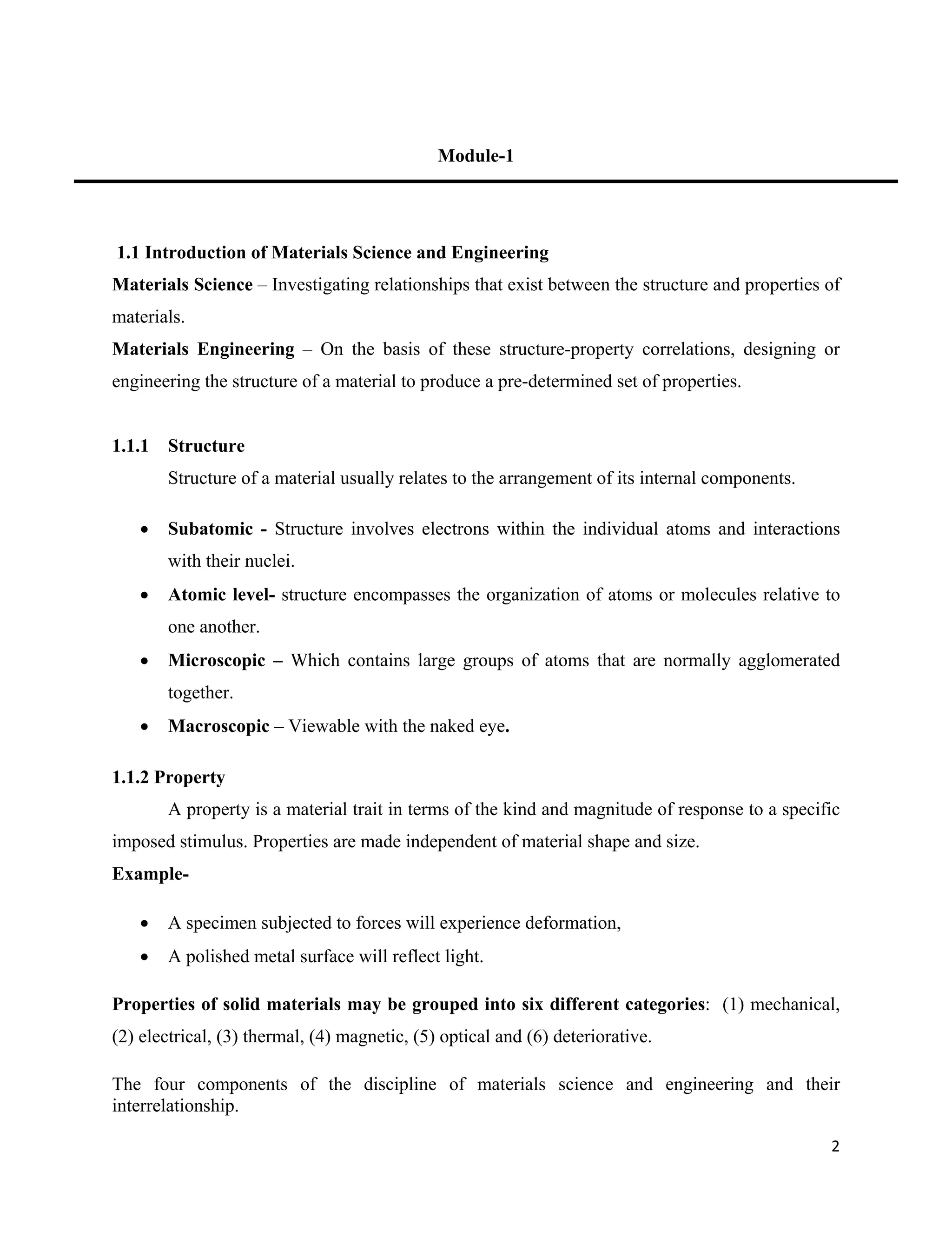 Materials Engineering and Metallurgy Lecture Notes | PDF