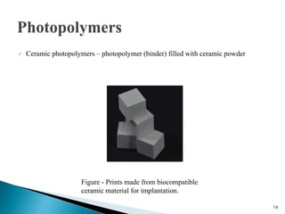Materials for 3D Printing | PDF