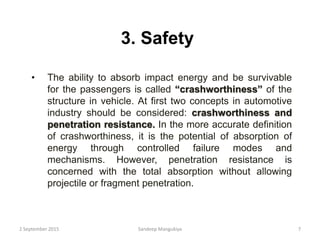 Crashworthiness Materials for automotive body and chassis structure by sandeep ...
