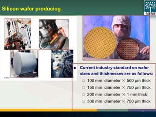 Silicon wafer producing
14
 