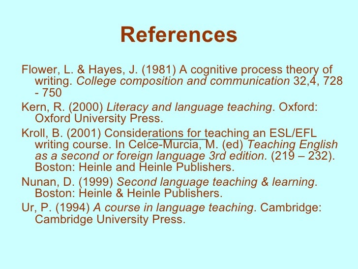 Materials For Writing In Efl