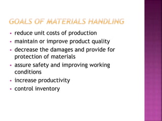 a new raw material is available that will decrease the... Materials handling and packaging presentation | PPTX