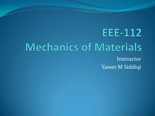 Instructor
Yasser M Siddiqi