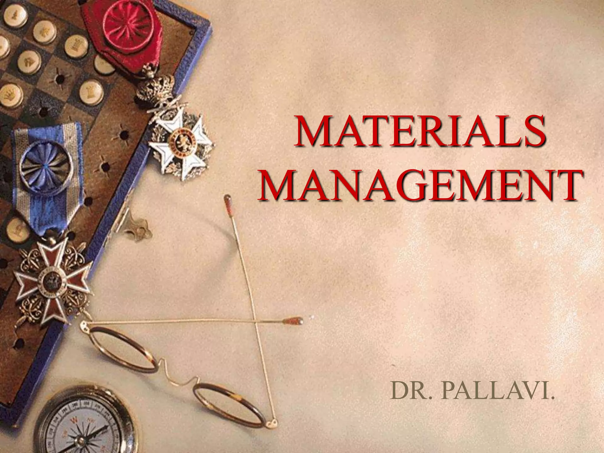 Materials management PPT