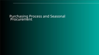 Materials Management Presentation for Knowledge | PPTX