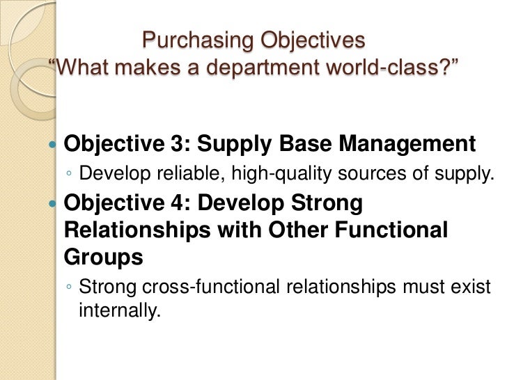 Materials management sessions 1 and 2