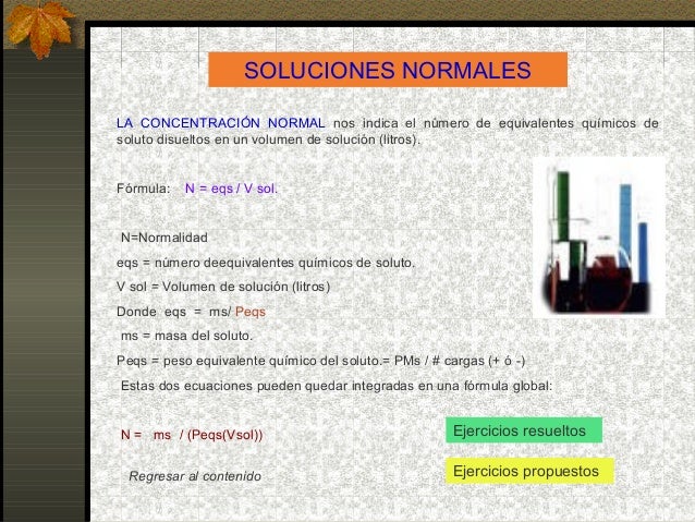 Material sobre soluciones químicas