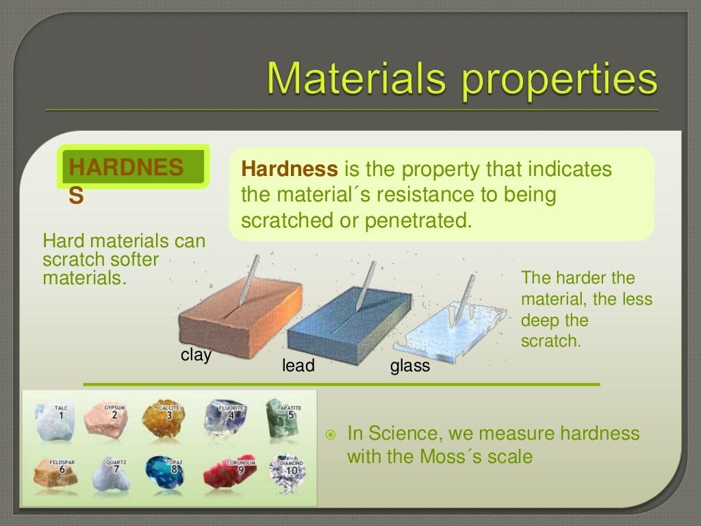 Materials properties