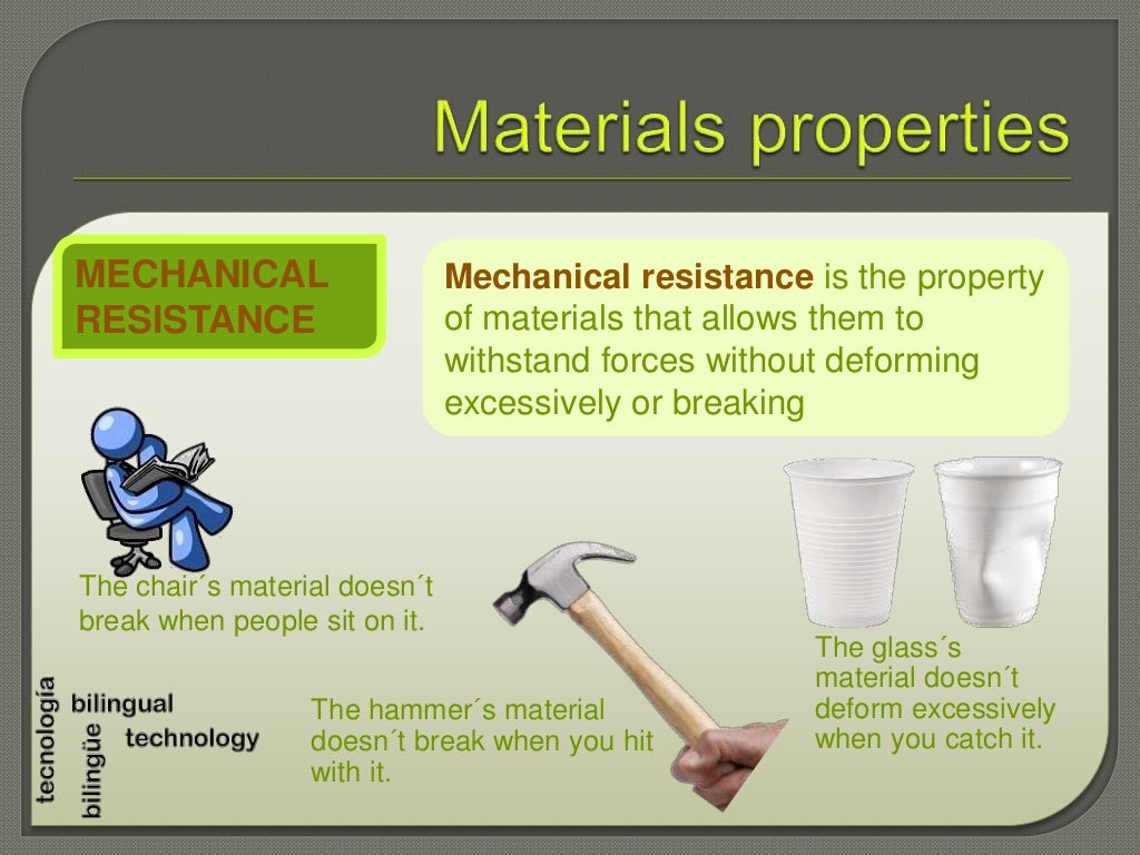 Materials properties