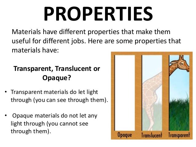Materials Properties