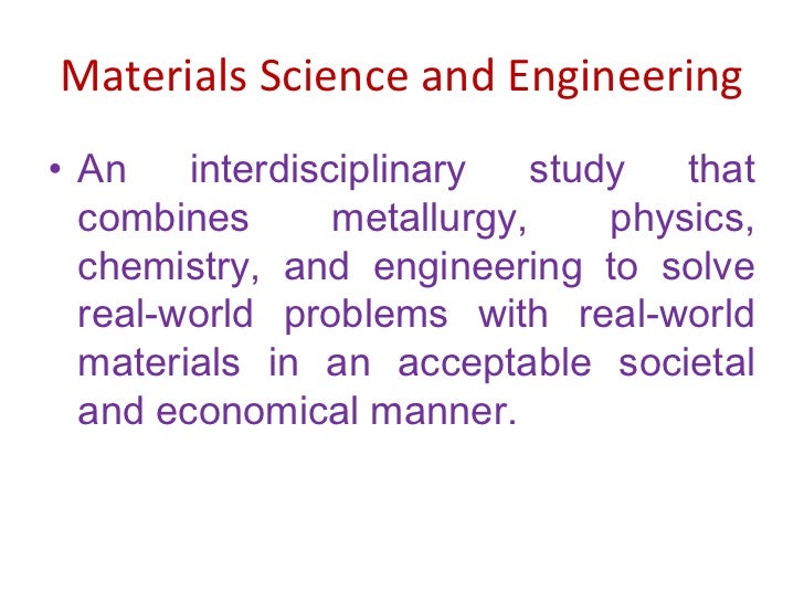 Materials science