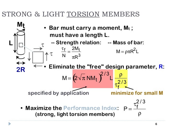 Materials selection and design consideration