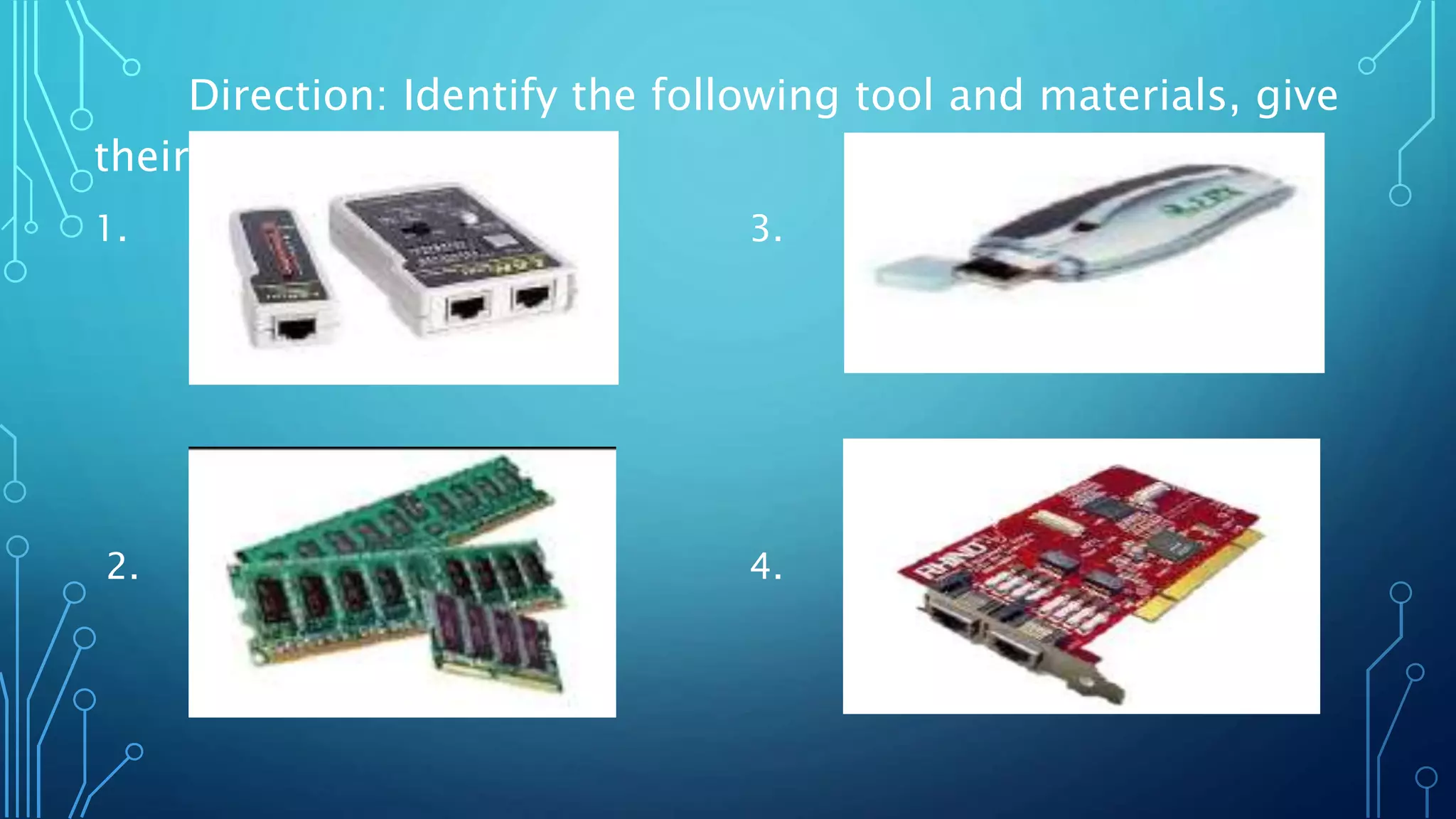 Materials, tools, equipment and testing devices PPT
