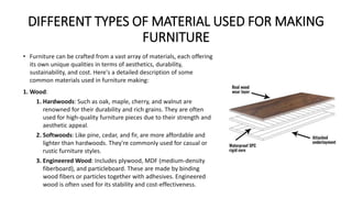 MATERIALS USED FOR MAKING FURNITURE BY DIVYA BALANI.pdf