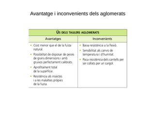 Avantatge i inconvenients dels aglomerats
 