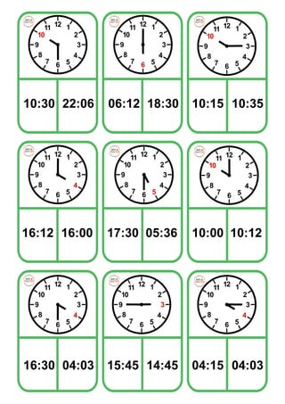 Hora exacta en reloj analogico top